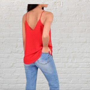 2/$39 Ladies coral cami tank top sz S